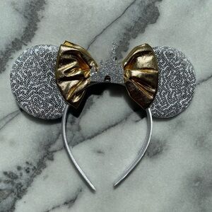 Sparkling Silver and Gold Disney Ears